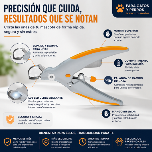 Tijeras y Cortaúñas Profesionales para el Aseo de Mascotas
